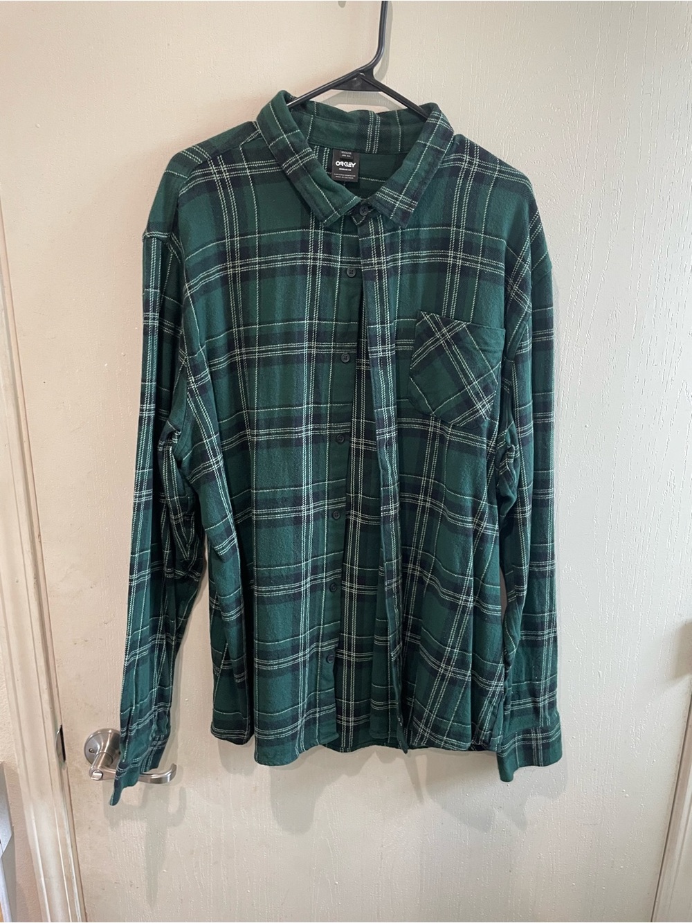 Oakley Green Plaid Button-Up Shirt